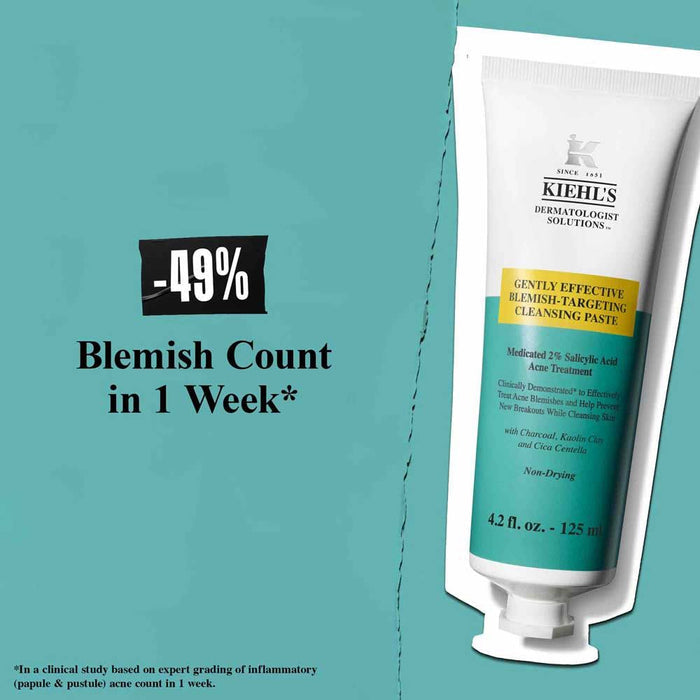 Kiehl's 2025 Acne Cleanser Row/ Gently Effective Blemish Targeting Cleansing Paste