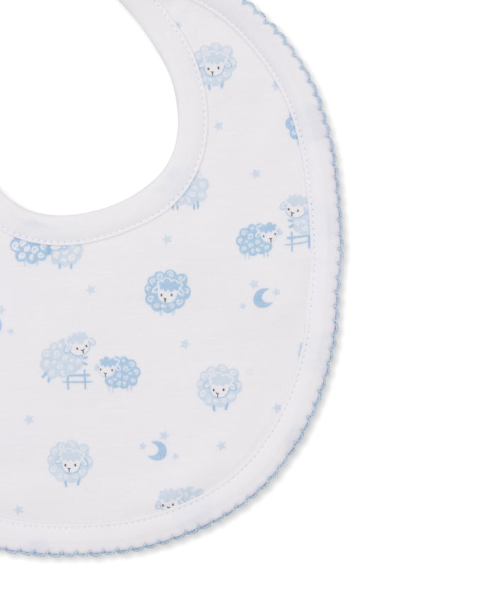 Kissy Kissy - Bib - Baa Baa Sheep Blue