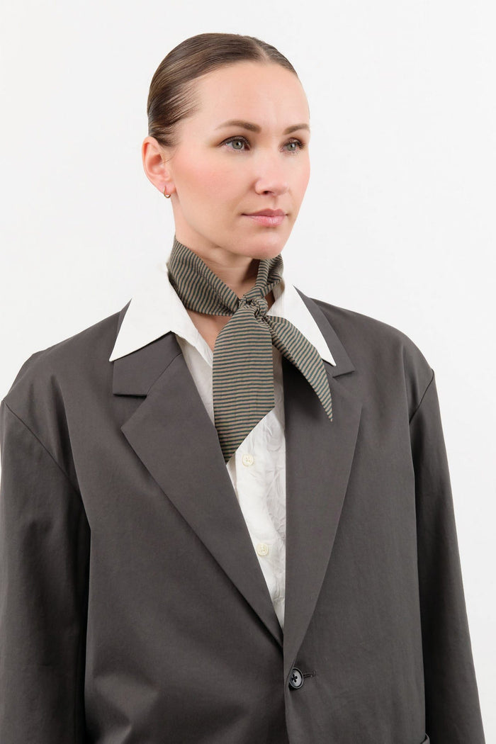 Nicholson & Nicholson Accessories Scarves Knot Scarf in Beige/Green Beige/Green / One Size