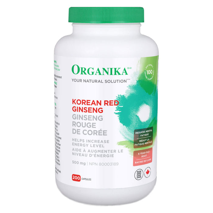 Organika KoreanRedGinseng 500mg 200Capsules
