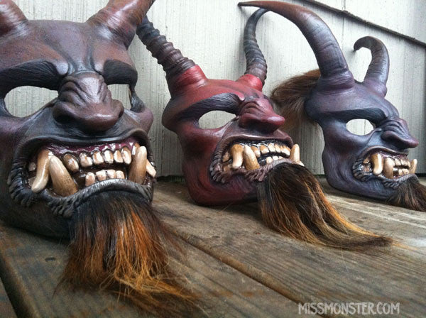 KRAMPUS MASKS- FINISHED