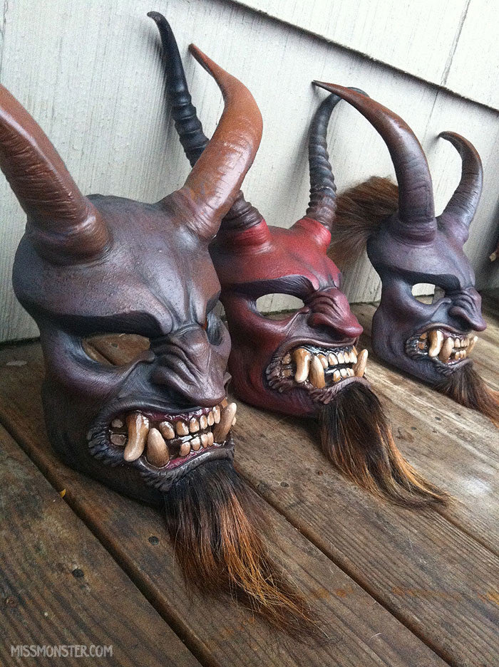 KRAMPUS MASKS- FINISHED