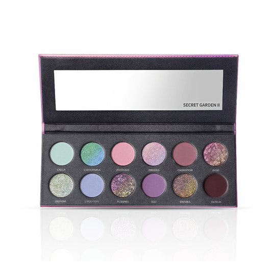 KRYPTEIN COSMETICS 12-Color Chameleon Eyeshadow Palette Secret Garden II (Pink) T4445