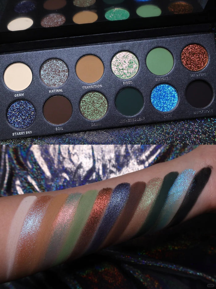 KRYPTEIN COSMETICS BURNT FOREST 12-Color Chameleon Eyeshadow Palette T4584