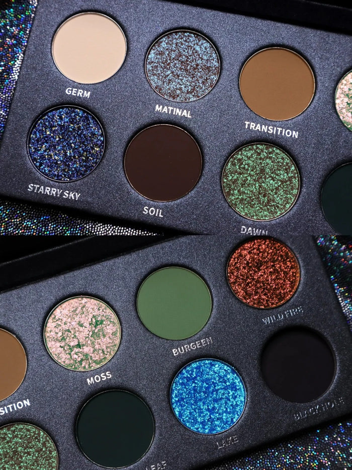 KRYPTEIN COSMETICS BURNT FOREST 12-Color Chameleon Eyeshadow Palette T4584