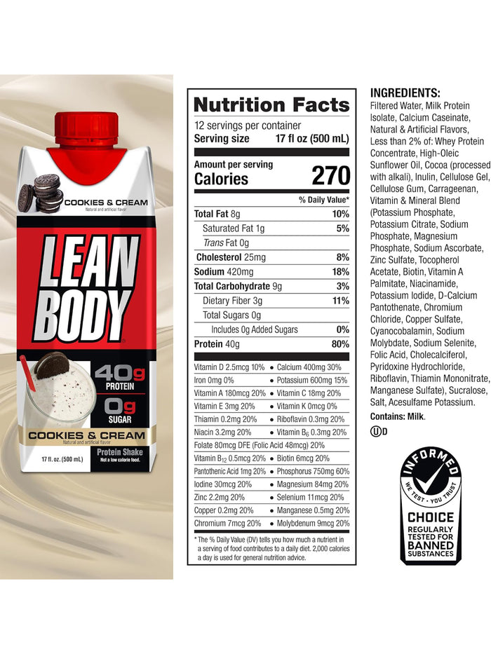 Labrada Lean Body Protein Shake 500ml