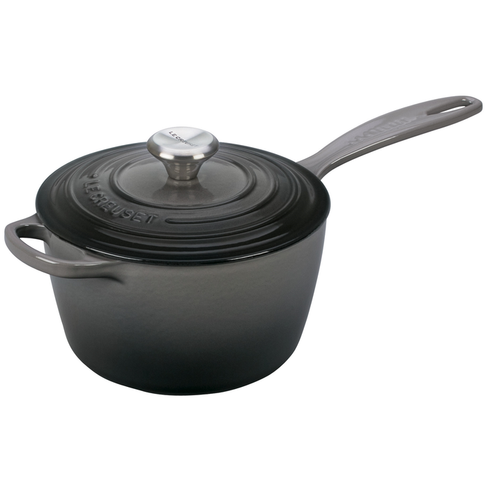 LE CRUSET 2.25-QUART SIGNATURE SAUCEPAN - OYSTER