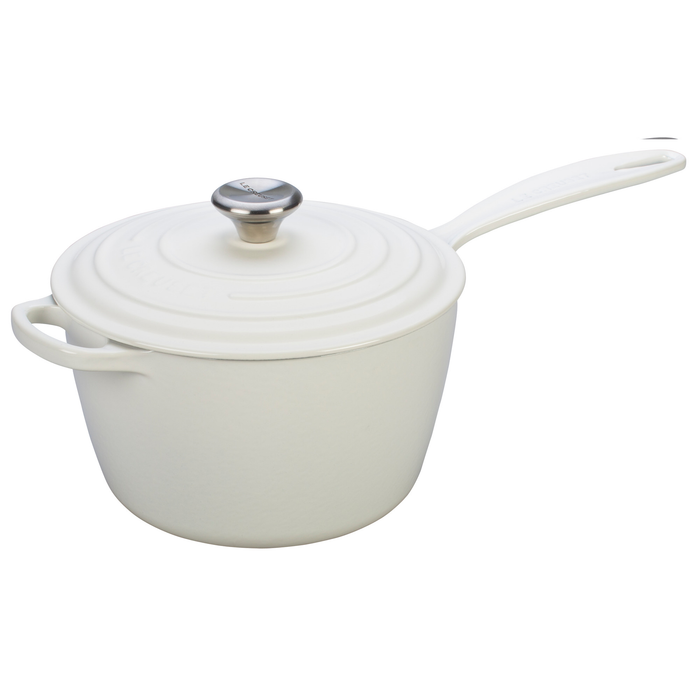 LE CRUESET 2.25-QUART SIGNATURE SAUCEPAN - WHITE