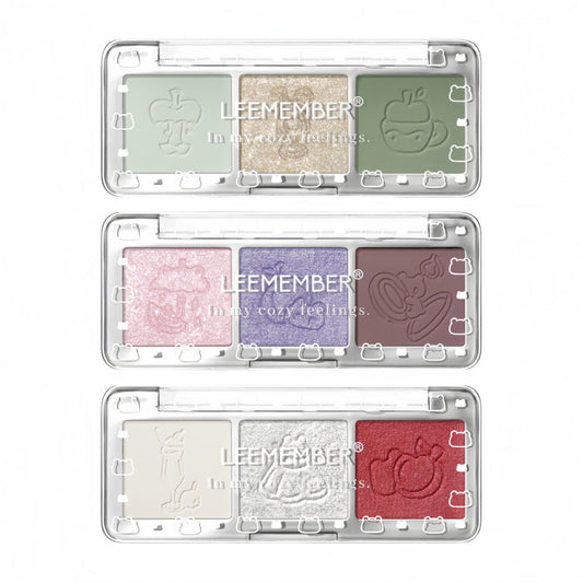 LEEMEMBER Fruit Punch Collection 3-color Satin Eyeshadow Palette T5000