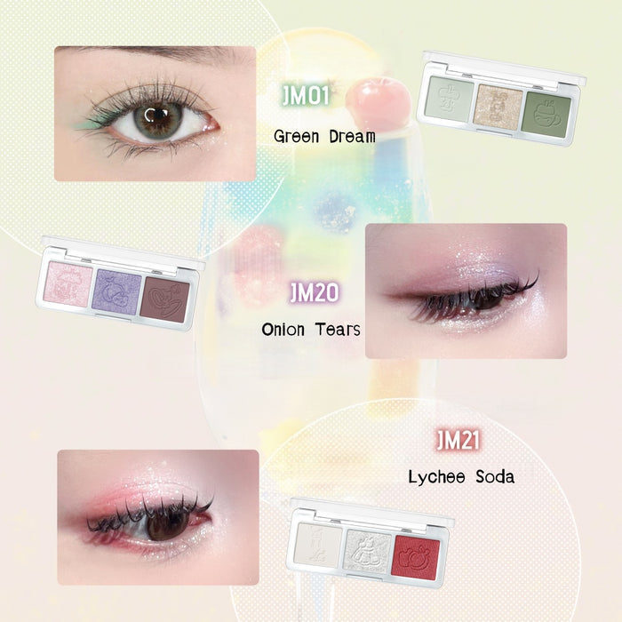 LEEMEMBER Fruit Punch Collection 3-color Satin Eyeshadow Palette T5000