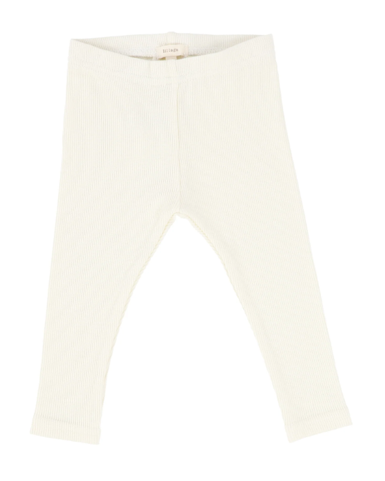 leggings ribbed - white