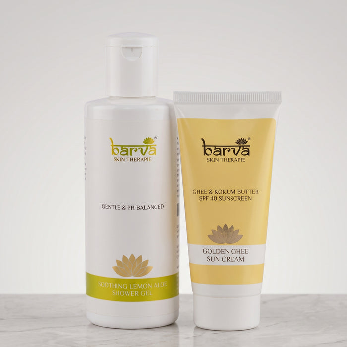 Lemon Aloe Shower Gel & Sunscreen
