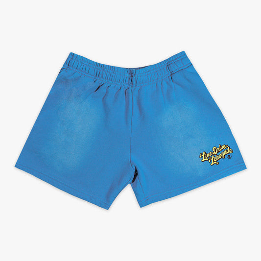 Blue Lemonade Cup shorts — front view