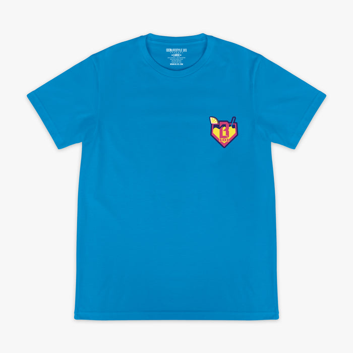 Blue Lemonade graphic tee — front view