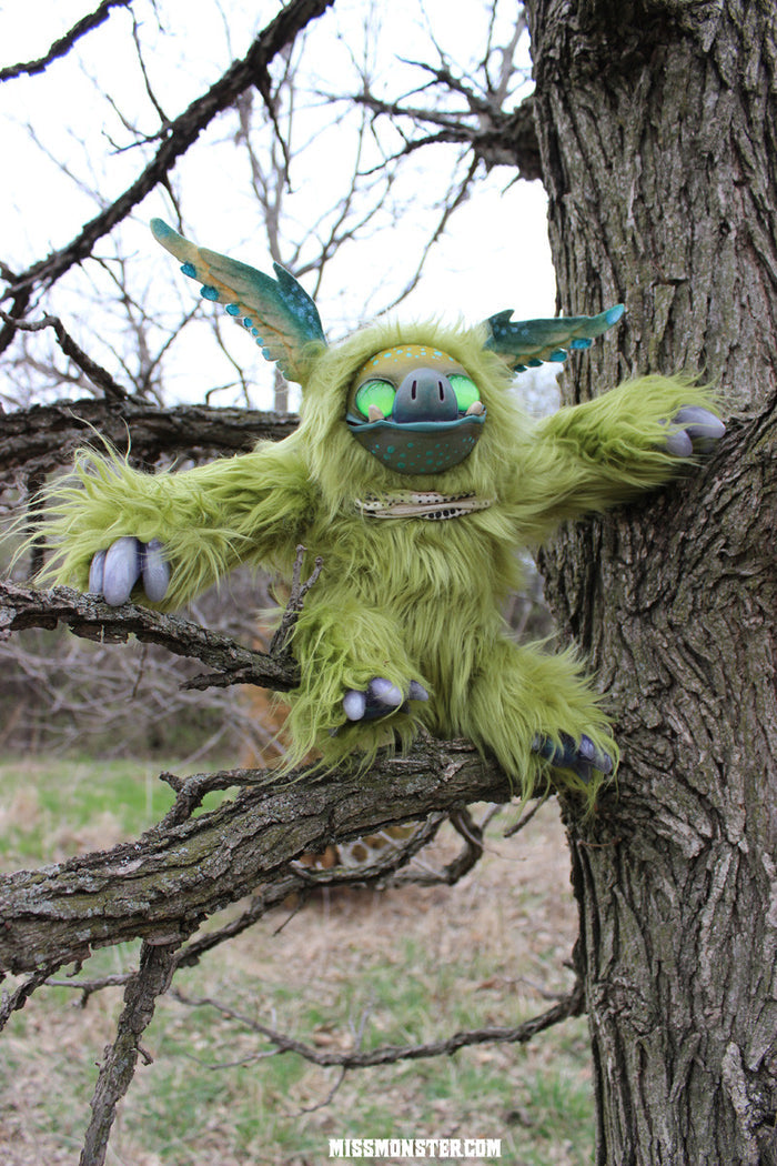 LIME THE PORKBAT- OOAK DOLL