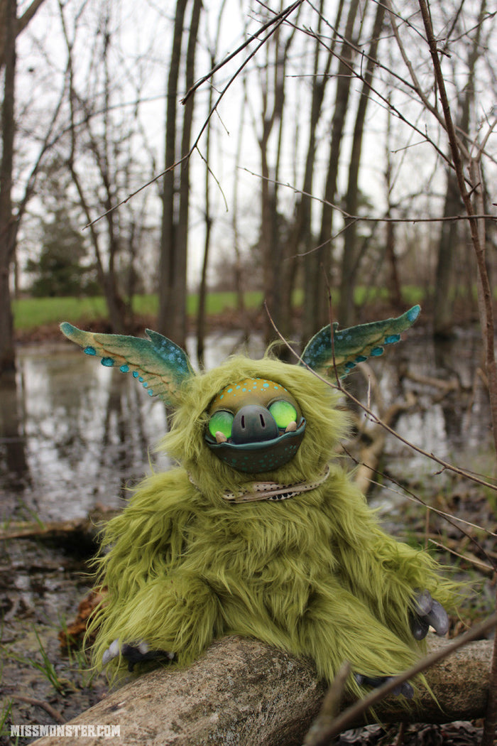 LIME THE PORKBAT- OOAK DOLL