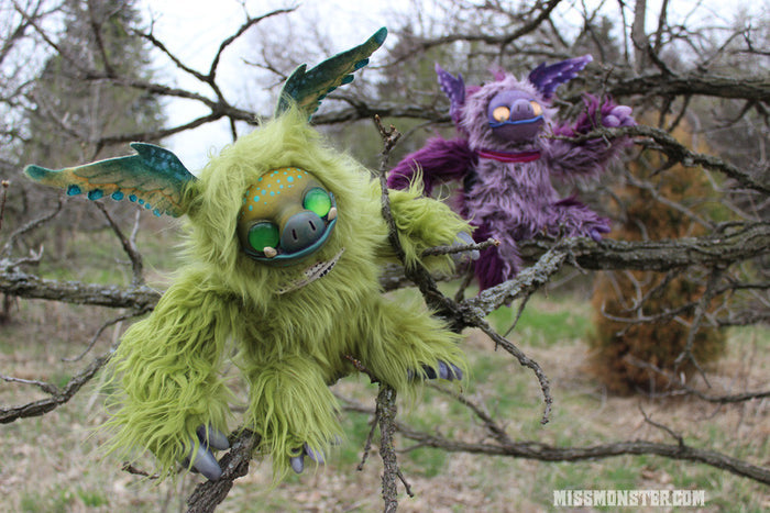 LIME THE PORKBAT- OOAK DOLL