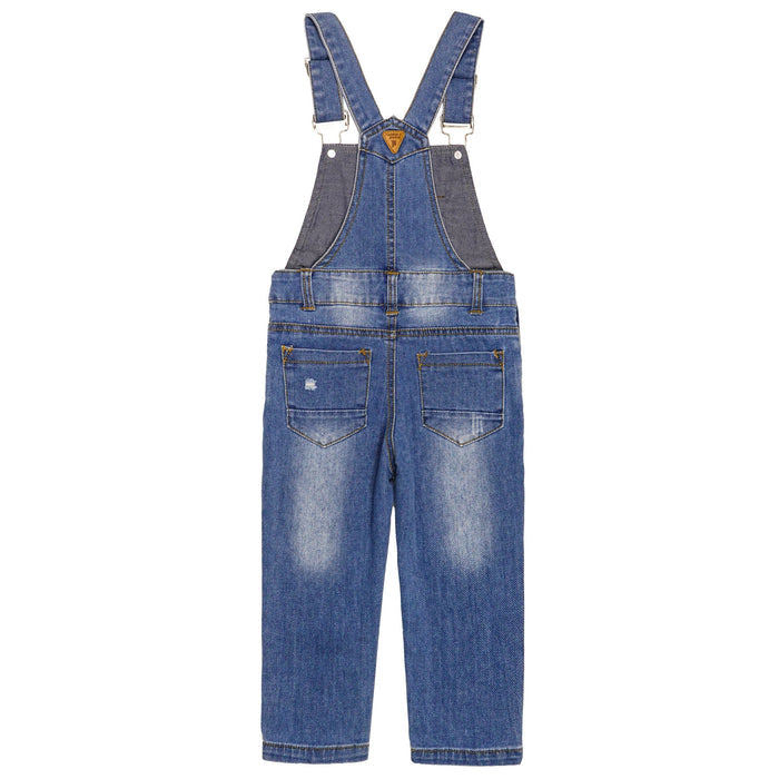 Little Boys Slim Fit Jeans Ripped Big Bib Pocket Fashion Denim Overalls