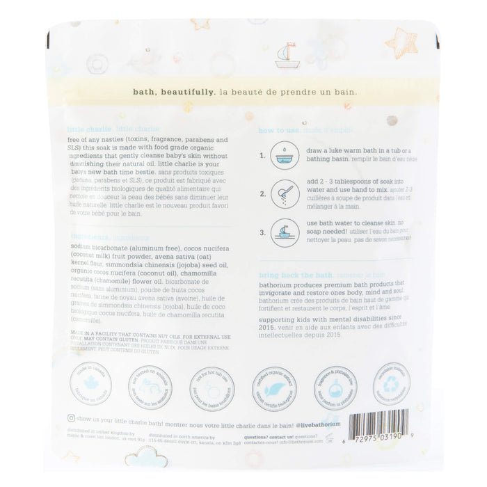 Bathorium Little Charlie Kids Coconut & Oat Bath Soak Back