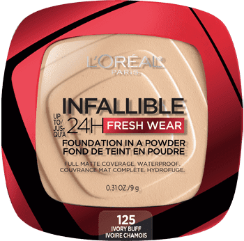 LOREAL INFALLIBLE Up 24H Fresh Wear Foundation In A Powder بودرة الأساس من لوريال بارس