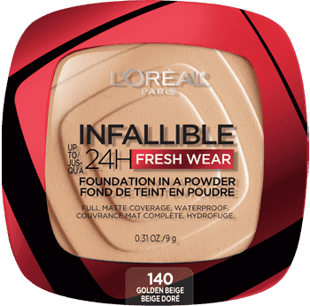 LOREAL INFALLIBLE Up 24H Fresh Wear Foundation In A Powder بودرة الأساس من لوريال بارس