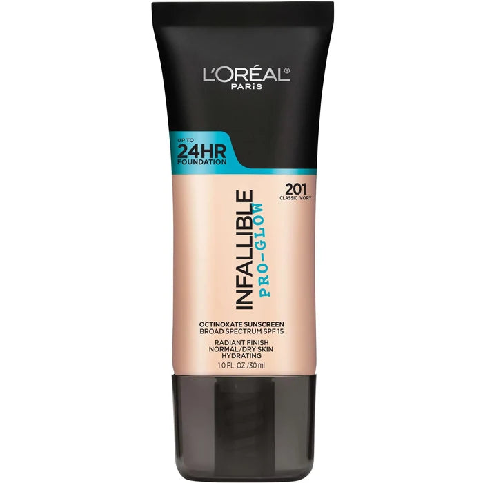 LOREAL PARIS Infallible Pro Glow Octinoxate Sunscreen spf15 كريم اساس كلو من  لوريال
