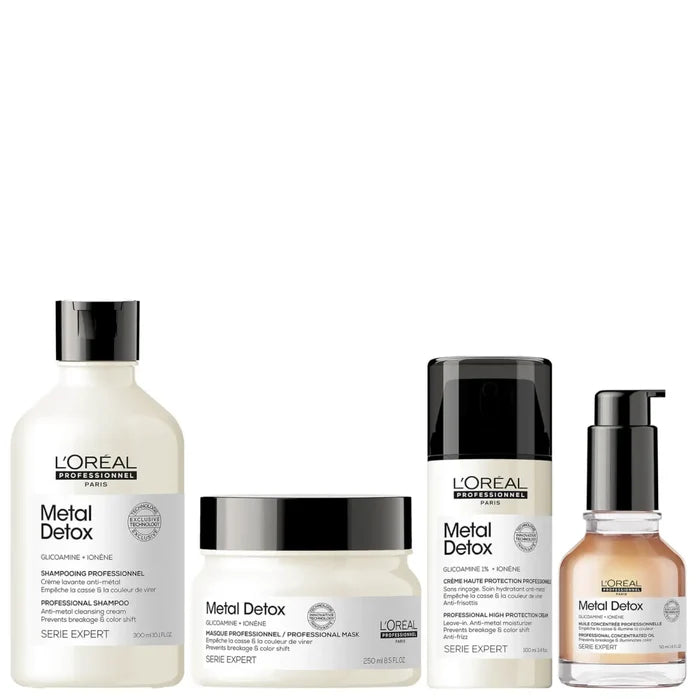 L’Oréal Professionnel Metal Detox Routine Bundle (Shampoo, Mask & Oil)