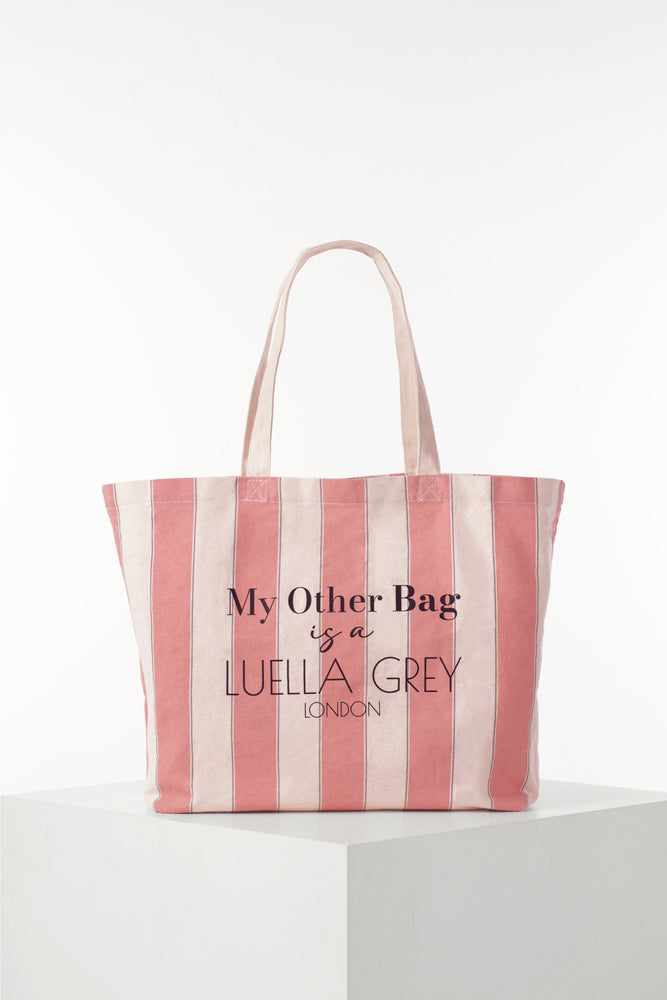 Luella Pink Canvas Shopper
