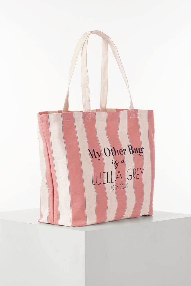 Luella Pink Canvas Shopper