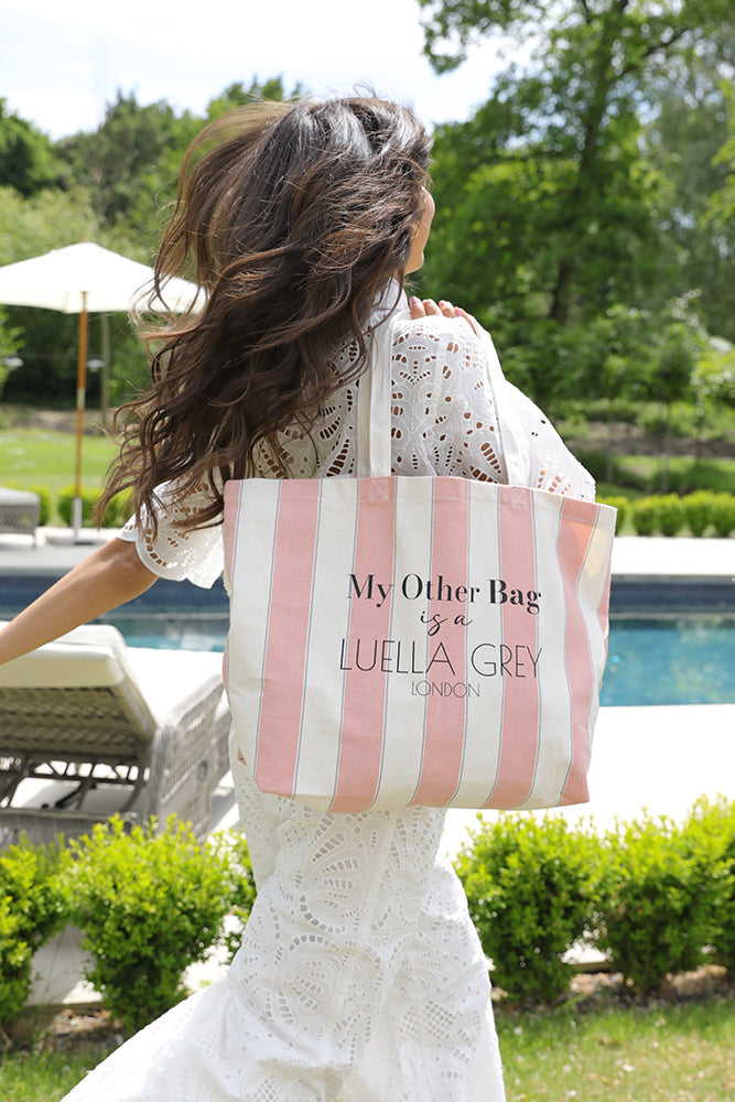 Luella Pink Canvas Shopper
