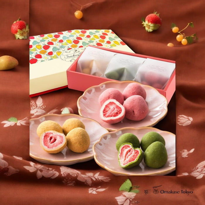 Luxurious Strawberry Chocolate Assortment Set of 3