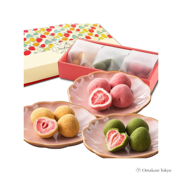 Luxurious Strawberry Chocolate Assortment Set of 3