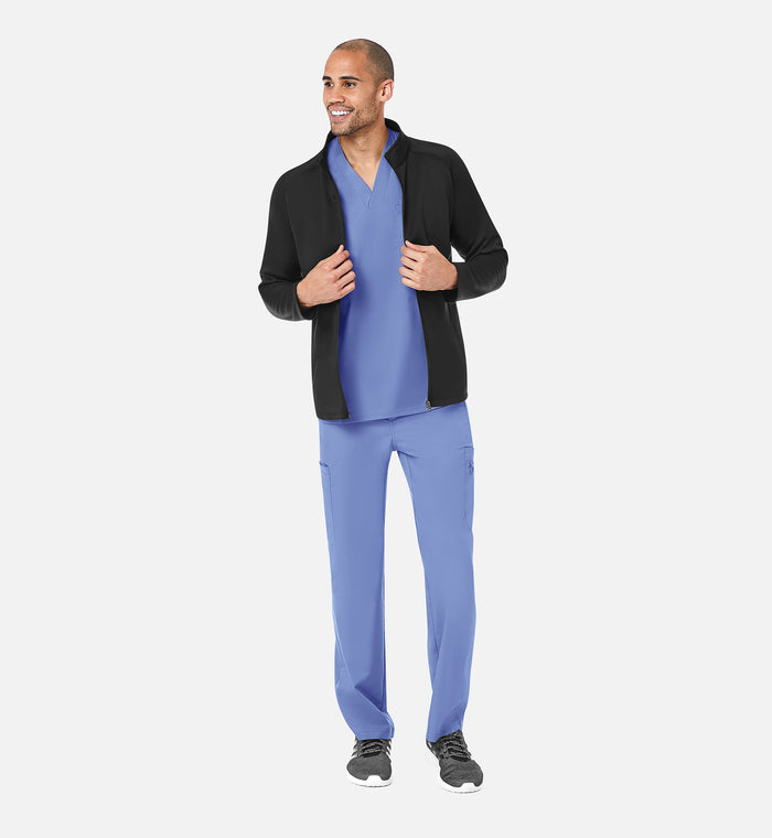 Maevn Blaze Mens Warm-Up Fleece Scrub Jacket