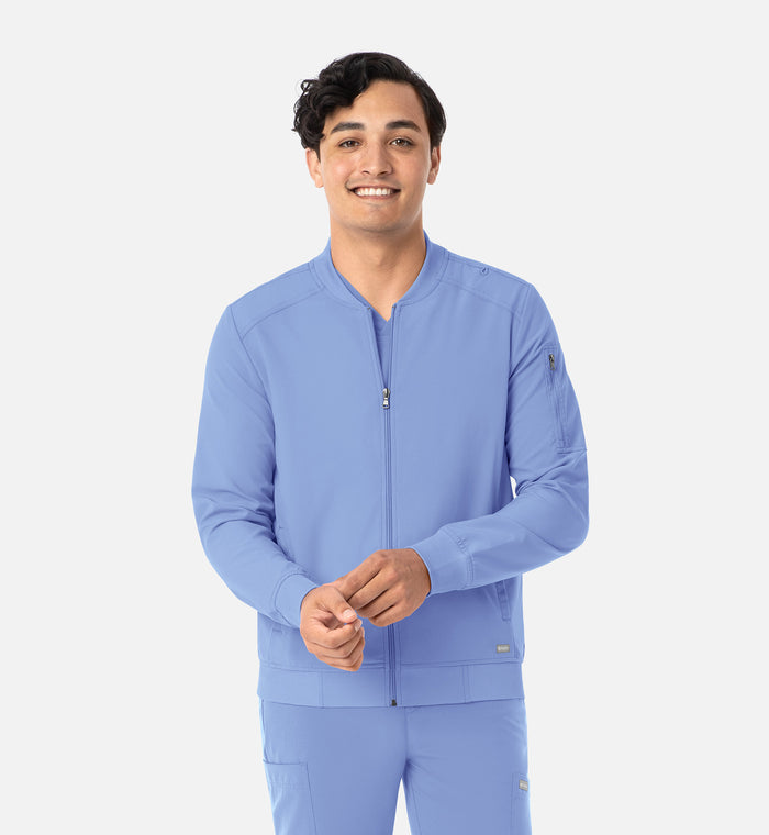 Maevn Momentum Mens Full Zip Bomber Scrub Jacket