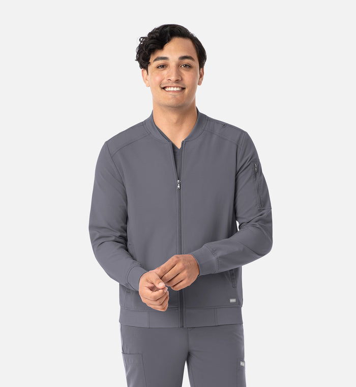 Maevn Momentum Mens Full Zip Bomber Scrub Jacket