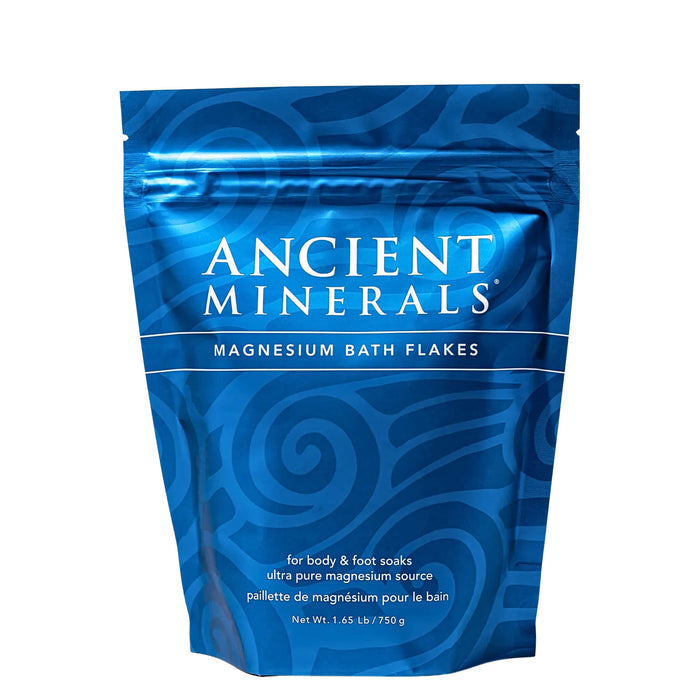 Package of Ancient Minerals Magnesium Bath Flakes 1.65Lb/750g