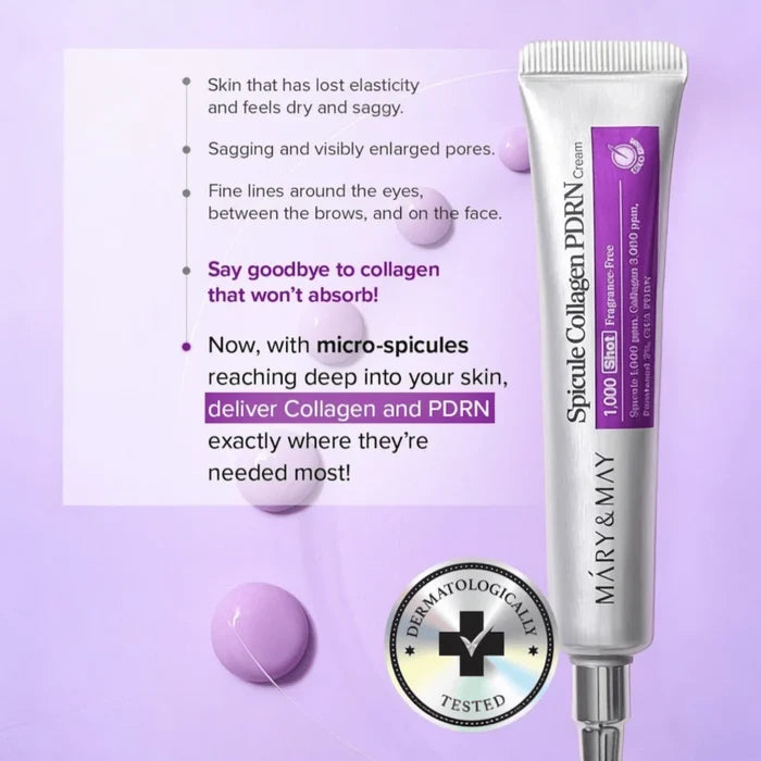 Mary & May Spicule Collagen PDRN Cream - 15g