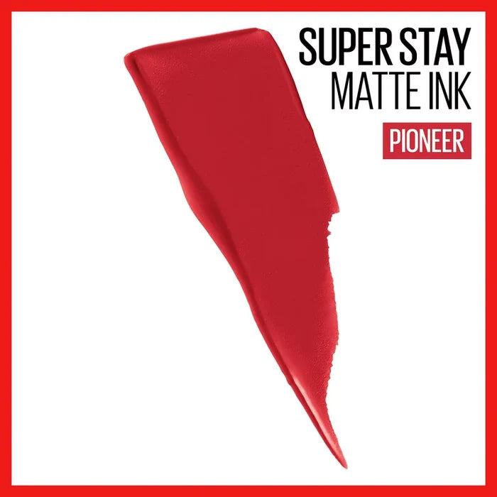 MAYBELLINE new york soper stay matte ink liquid lip color transfer proof up to 16 H wear بكج احمر الشفاه من ميبيلين الدرجات الاعلى مبيعاً