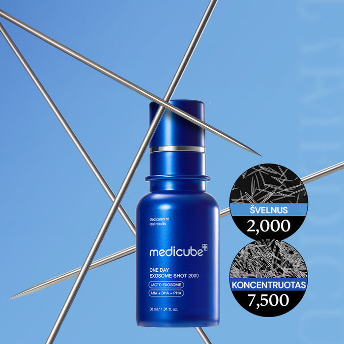 MEDICUBE One Day Exosome Shot Pore Ampoule 2000 - veido serumas