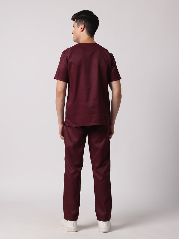 Men Evo Scrub (Dark Cherry) Set