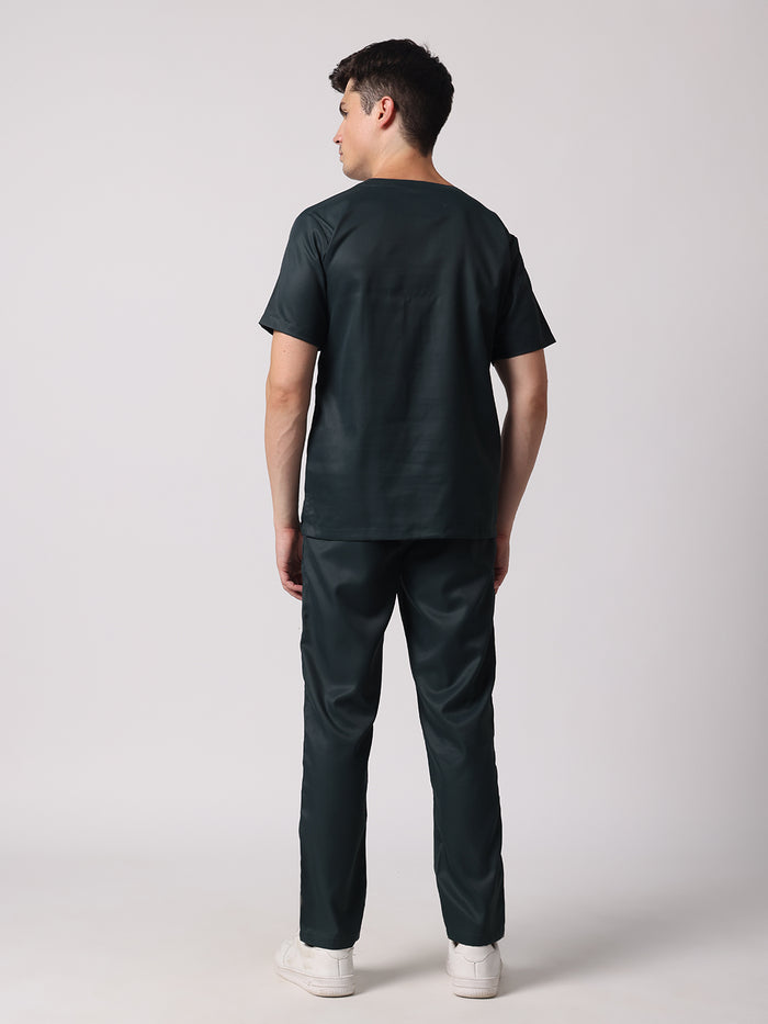 Men Evo Scrub (Dark Green) Set