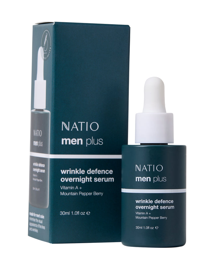 Men Plus Wrinkle Defence Overnight Serum