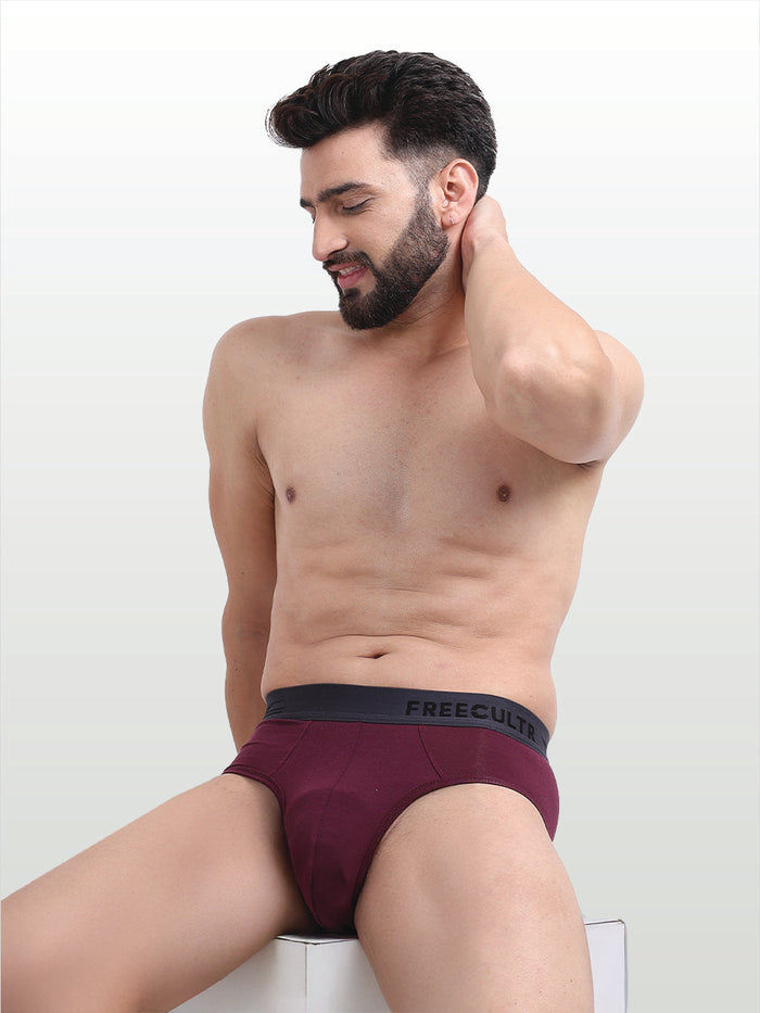 Men's Anti-Bacterial Micro Modal Brief in Contrast Waistband (Pack of 1)