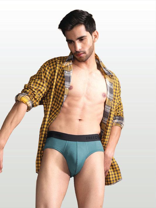 Men's Anti-Bacterial Micro Modal Brief in Contrast Waistband (Pack of 1)