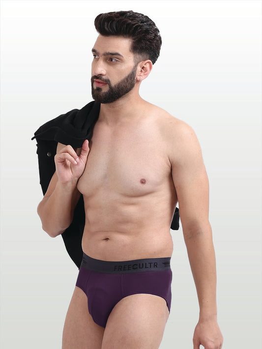 Men's Anti-Bacterial Micro Modal Brief in Contrast Waistband (Pack of 1)