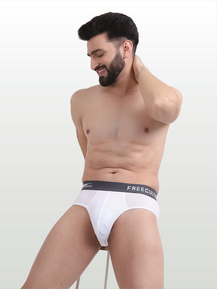 Men's Anti-Bacterial Micro Modal Brief in Contrast Waistband (Pack of 1)
