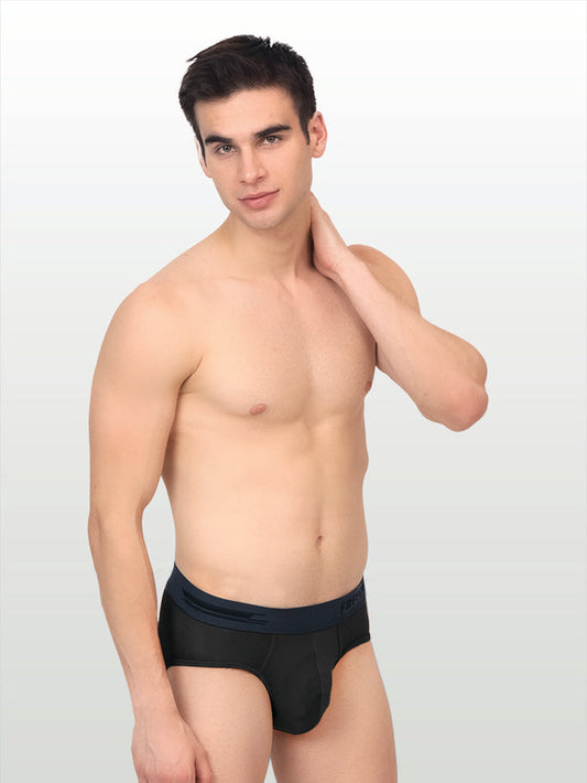 Men's Anti-Bacterial Micro Modal Brief in Contrast Waistband (Pack of 1)
