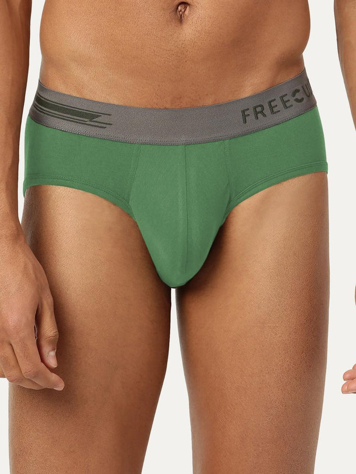 Men's Anti-Bacterial Micro Modal Brief in Contrast Waistband (Pack of 1)