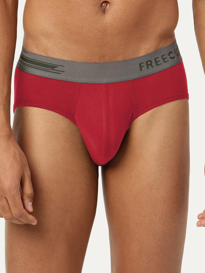 Men's Anti-Bacterial Micro Modal Brief in Contrast Waistband (Pack of 1)