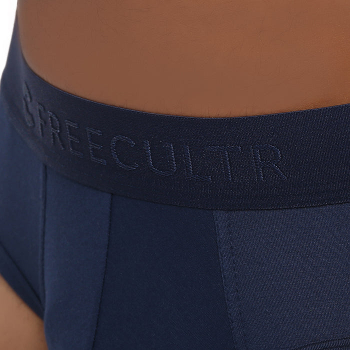 Men's Micro Modal & Elastane Brief in Solid Waistband (Pack of 1) - freecultr.com